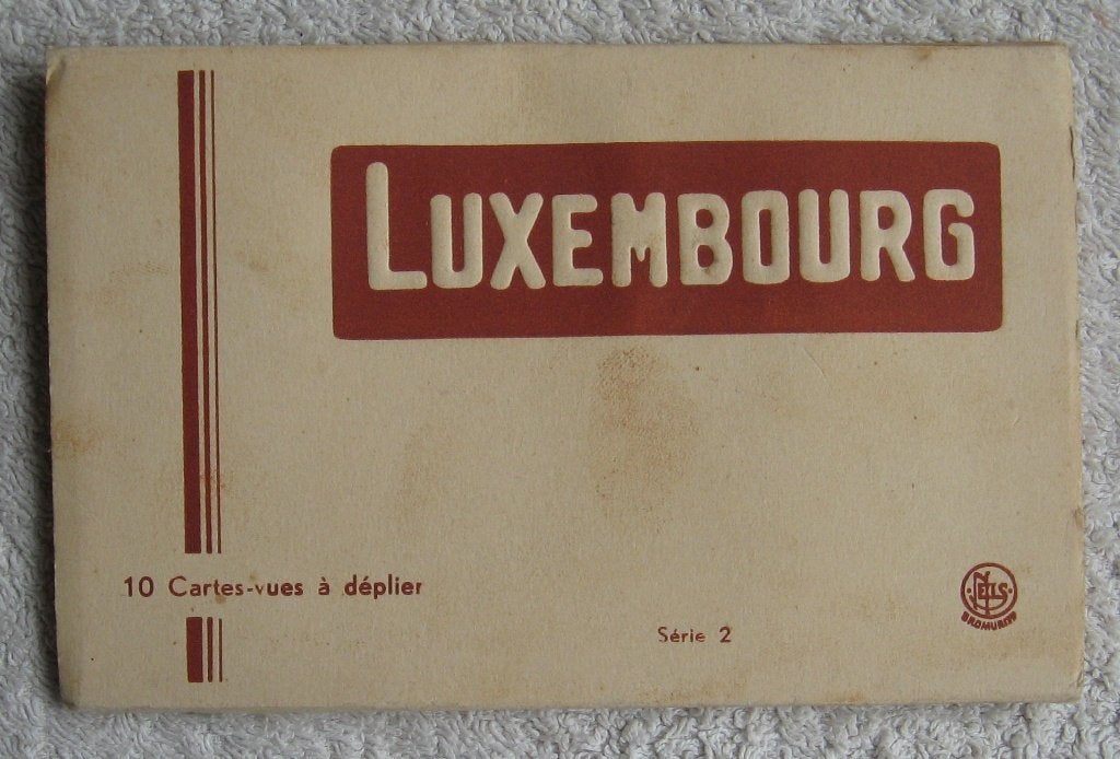 10 ansichtkaarten Luxembourg - leporello gevouwen in omslag, Verzamelen, Ophalen of Verzenden, 1960 tot 1980, Ongelopen, Luxemburg