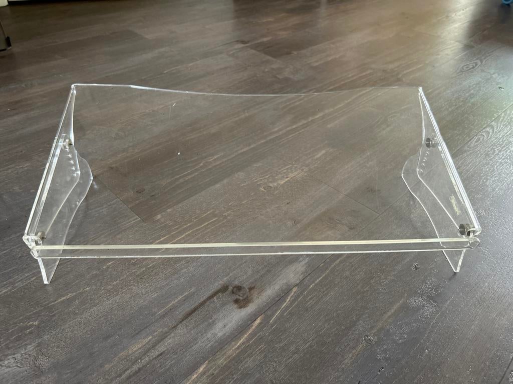 Transparant Acryl Laptop of toetsenbord Standaard -, Computers en Software, Ophalen, Zo goed als nieuw