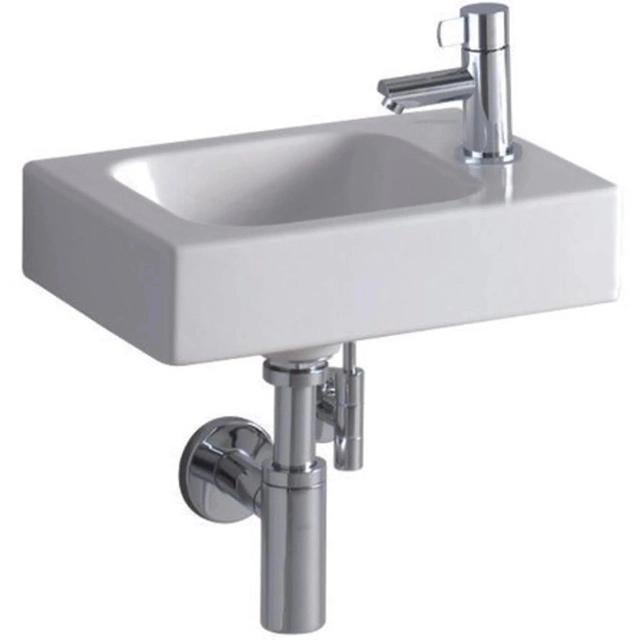 Geberit iCon fontein 38x28 cm wit - kraangat rechts - nieuw, Doe-het-zelf en Verbouw, Sanitair, Ophalen of Verzenden, Nieuw, Wastafel
