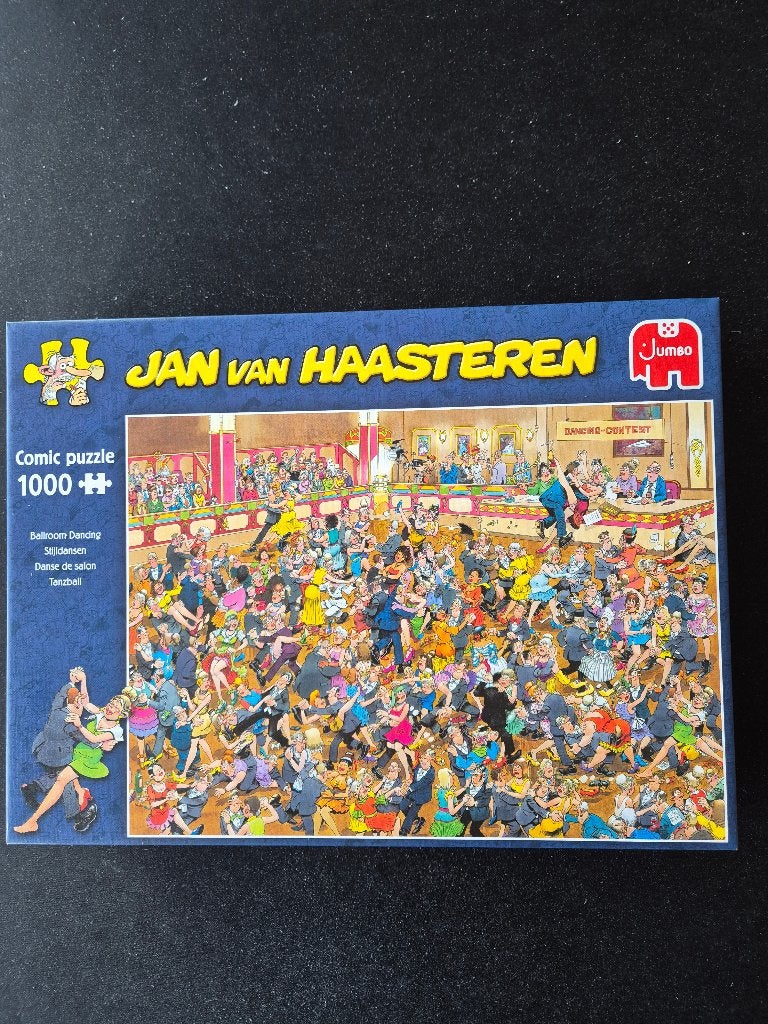 Te koop Jan van Haasteren Stijldansen, Ophalen of Verzenden, 500 t/m 1500 stukjes, Zo goed als nieuw, Legpuzzel