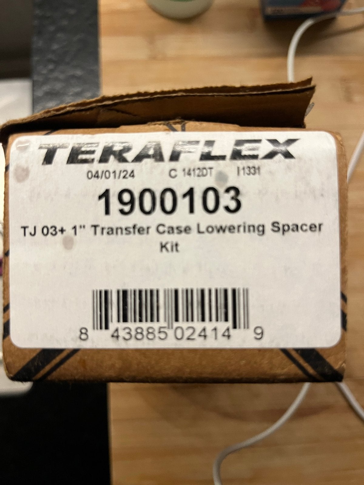 Teraflex Transfer Case Lowering Spacer Kit Wrangler TJ, Ophalen of Verzenden, Nieuw, Jeep