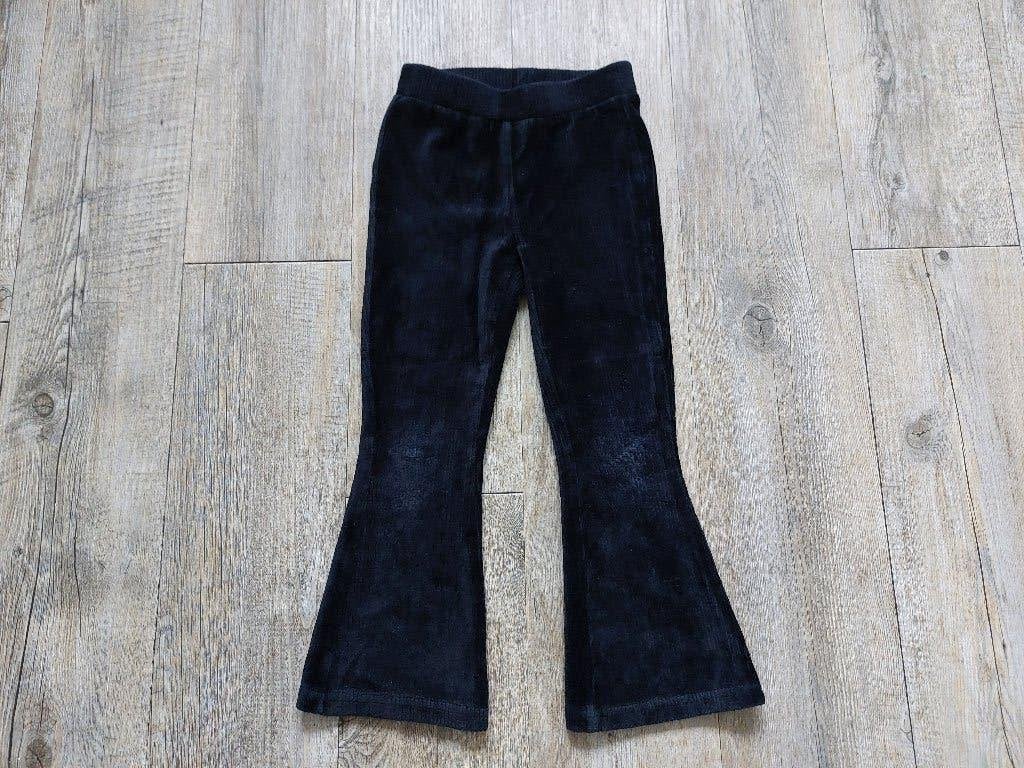 Zwarte rib flared broek maat 104 (Europe Kids), Broek, Europe Kids, Meisje, Ophalen of Verzenden