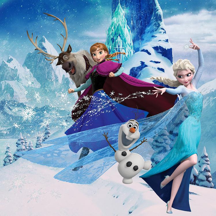 Frozen vlies behang Elsa Magic - fotobehang - Muurdeco4kids, Verzenden, Nieuw