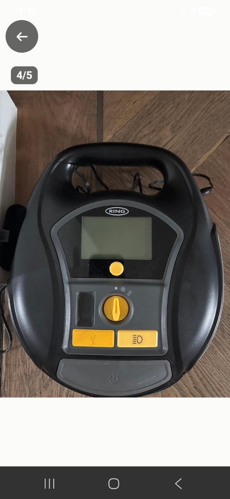 Ring luchtcompressor/bandenpomp met USB-oplader oplaadbaar, Ophalen of Verzenden, Nieuw