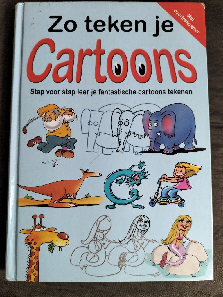 Zo teken je Cartoons / stap voor stap leren tekenen, Boeken, Ophalen of Verzenden, Zo goed als nieuw, Tekenen en Schilderen, Geschikt voor kinderen