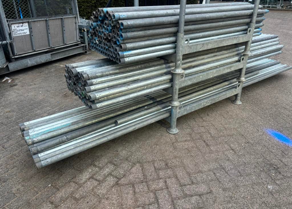 Nette Tubelock / Tube Lock buizen in 2 - 3 - 4 meter Steiger, Doe-het-zelf en Verbouw, Steigers, Ophalen, Zo goed als nieuw, Gevelsteiger