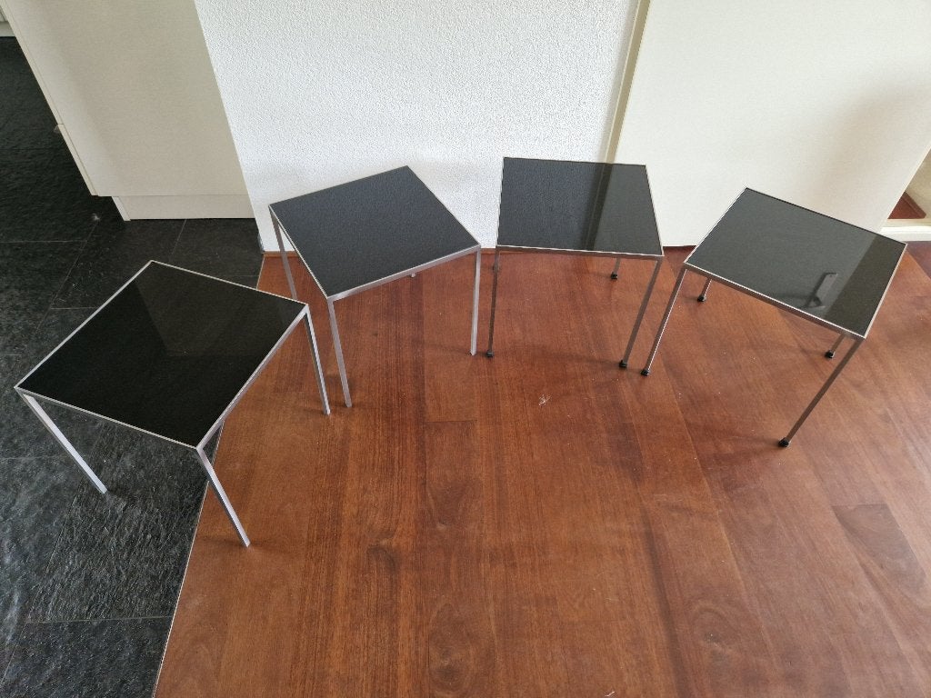 Bijzettafel set Metaform, Ophalen, Minder dan 55 cm, Design, Vierkant