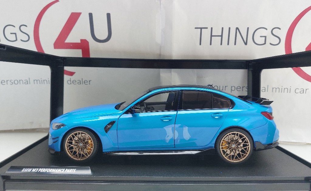 Solido 1:18 BMW M3 Performance Parts 2024 blauw/zwart nieuw, Ophalen of Verzenden, Nieuw, Auto, Solido