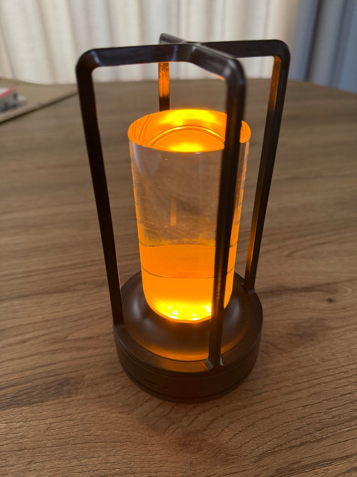 Oplaadbare LED-sfeerlamp met 3 kleuren, Metaal, Overige merken, Zwart, Overige fittingen