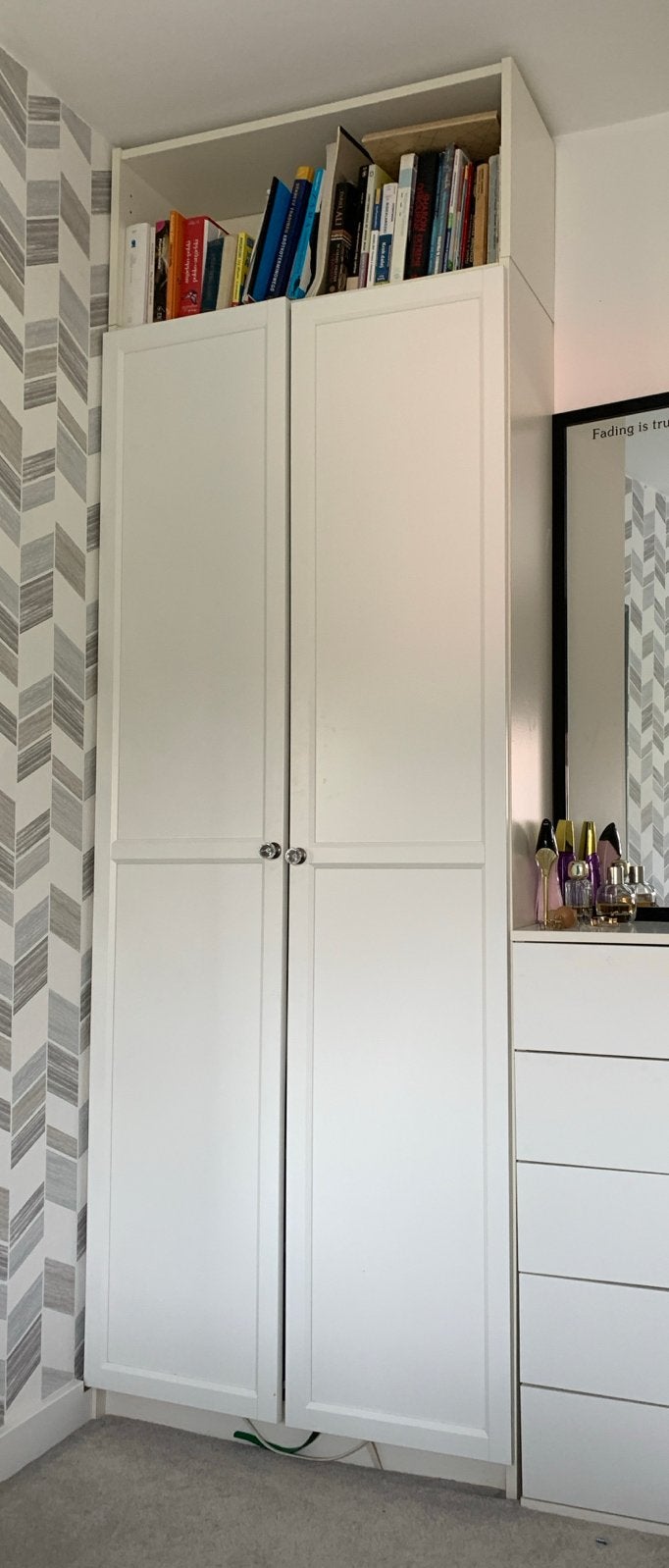 Wit  IKEA Billy, Huis en Inrichting, Kasten | Kledingkasten, Ophalen, Gebruikt, 200 cm of meer, 50 tot 100 cm