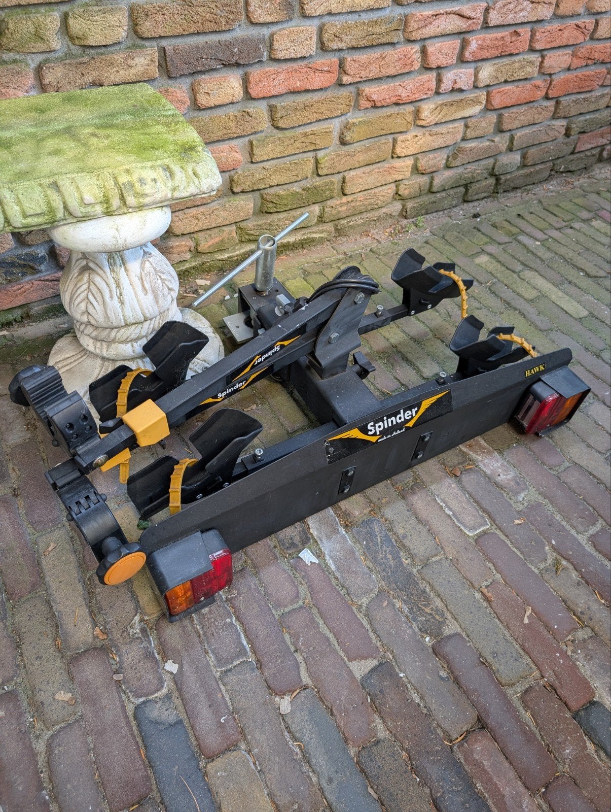Fietsendrager Spinder Hawk, Auto diversen, Fietsendragers, Ophalen, 2 fietsen, Gebruikt, Trekhaakdrager