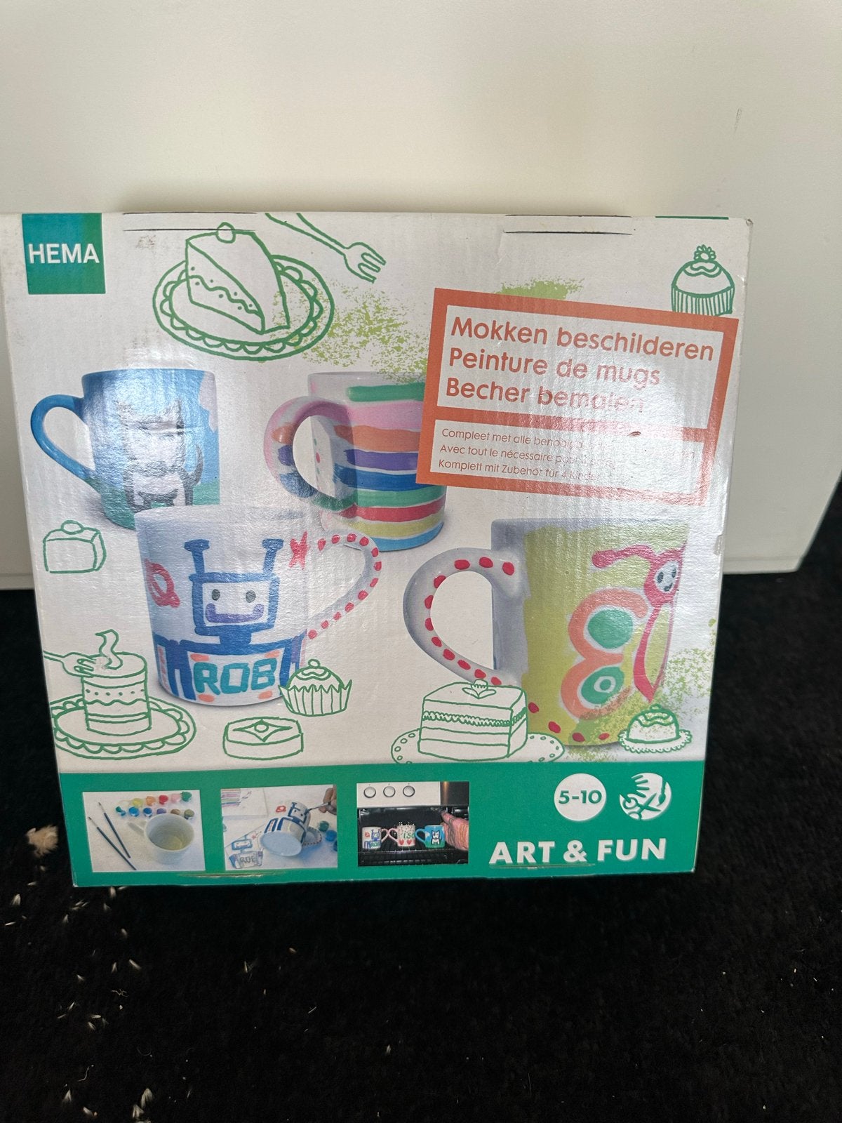 Hema Mokken Maak Set - Personaliseer Je Eigen Mokken, Ophalen, Nieuw, Meerkleurig, Educatief
