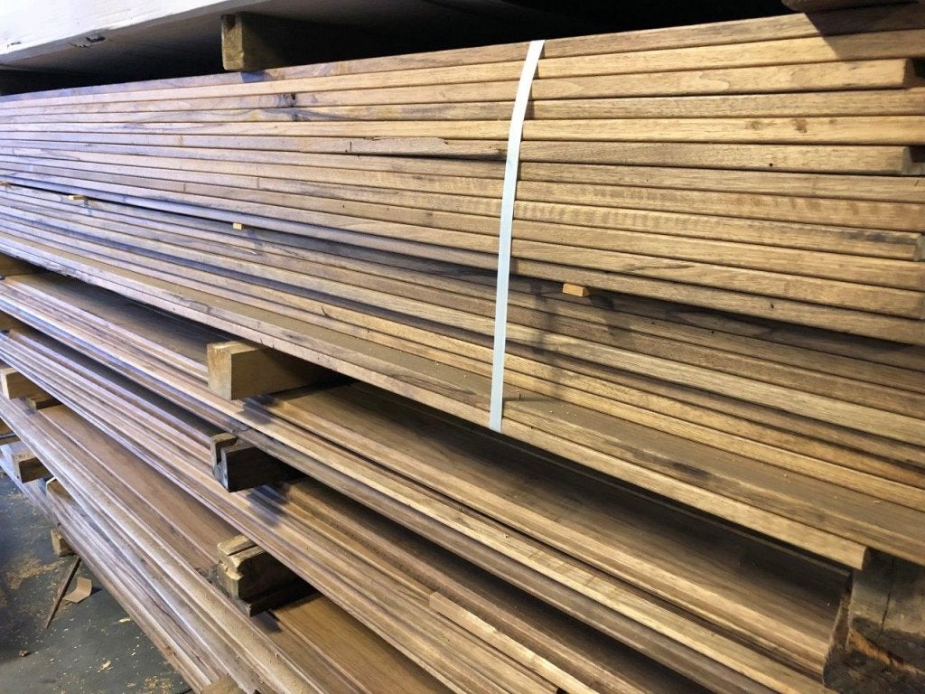 Hardhouten vlonder/gevelbekleding rabat dzh klasse 1 ACTIE, Ophalen, Minder dan 25 mm, Nieuw, Plank