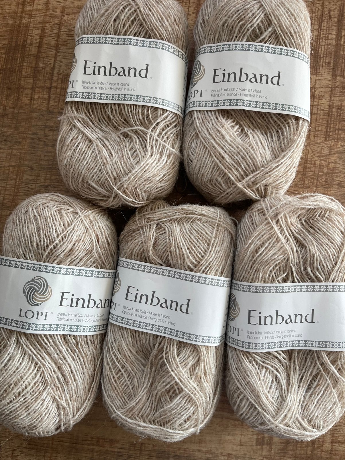 Lopi Einband IJslandse wol garen beige 250 gr 1250 m, Ophalen of Verzenden, Nieuw, Breien of Haken, Wol of Garen
