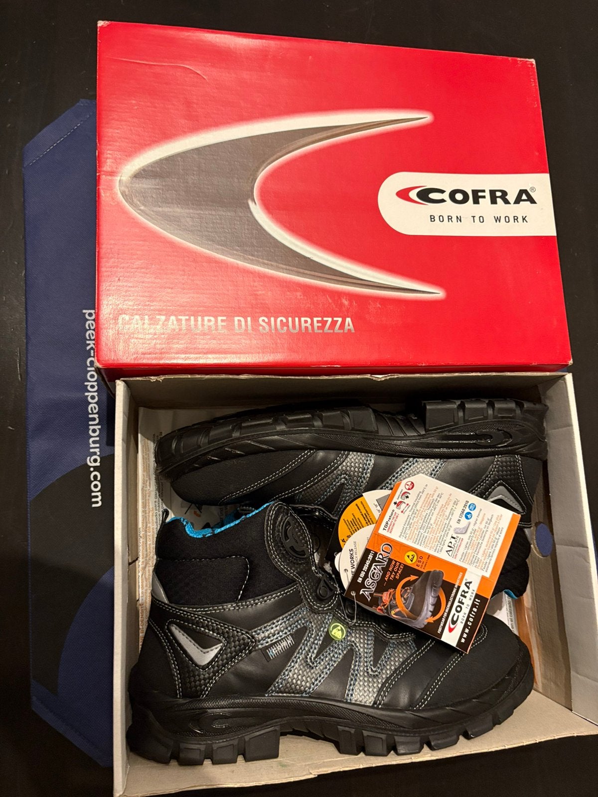 Cofra Brahma S3 ESD SRC Black/Silver – Maat 43 – Nieuw, Ophalen of Verzenden, Nieuw