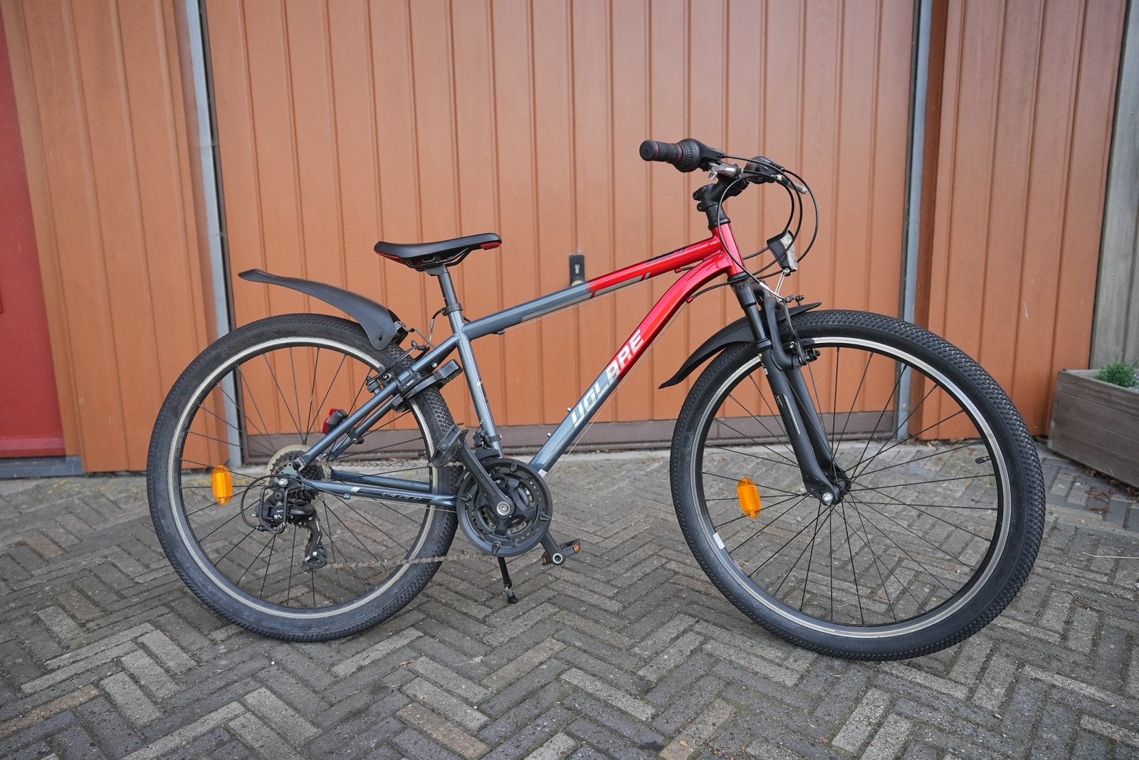 Volare Jongens fiets 26 inch grijs/rood, Ophalen, Gebruikt, 26 inch of meer, Versnellingen