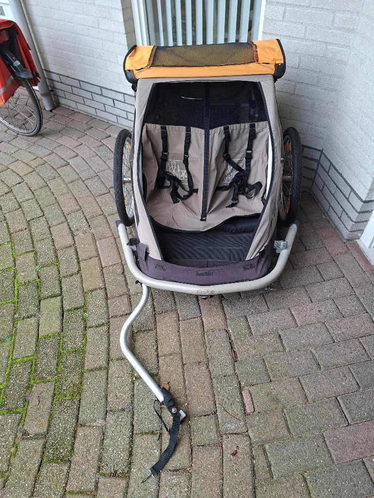 Complete Croozer met nieuwe banden, Fietsen en Brommers, Ophalen, Gebruikt, Opvouwbaar, 80 kg of meer