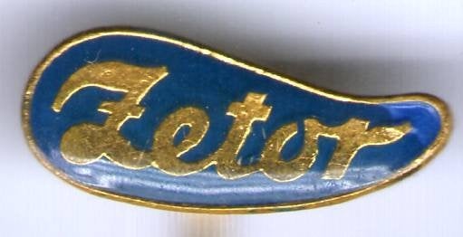 ZETOR blauw email op koper tractor speldje ( E_193), Ophalen of Verzenden, Zo goed als nieuw, Transport, Speldje of Pin