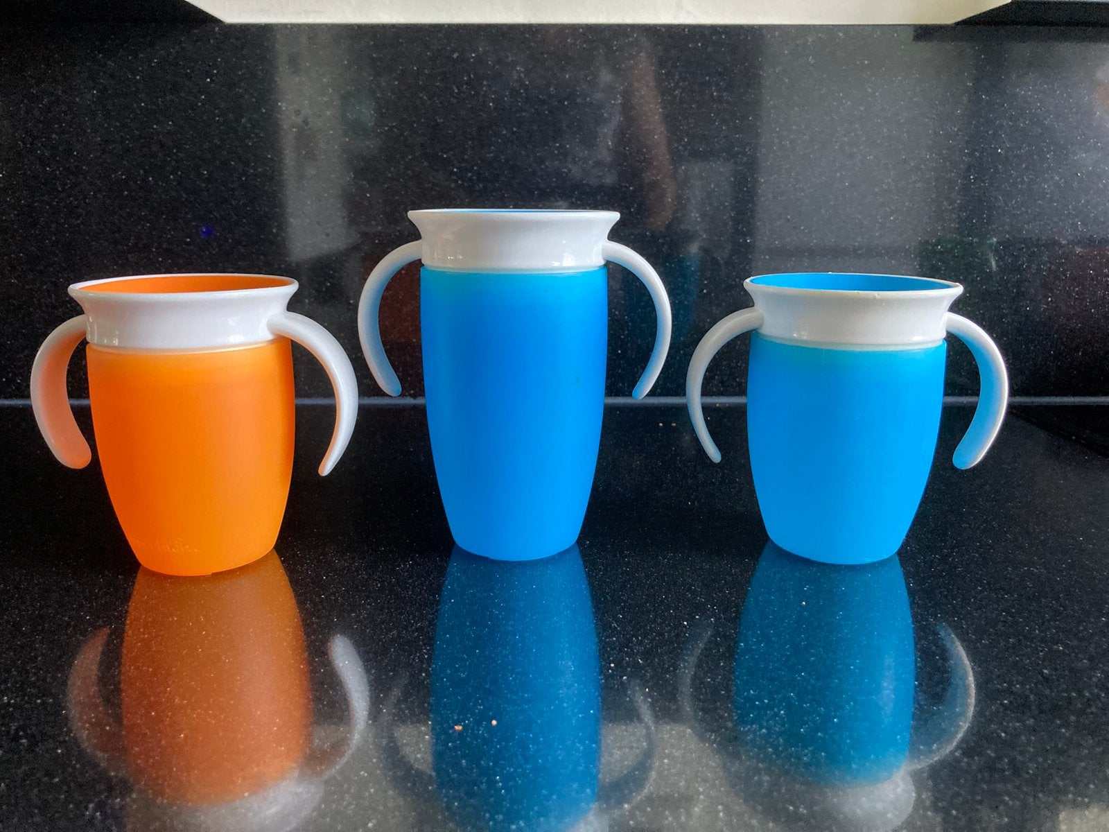 3 X anti lek bekers MUNCHKIN, Ophalen of Verzenden, Zo goed als nieuw, Beker of Kan