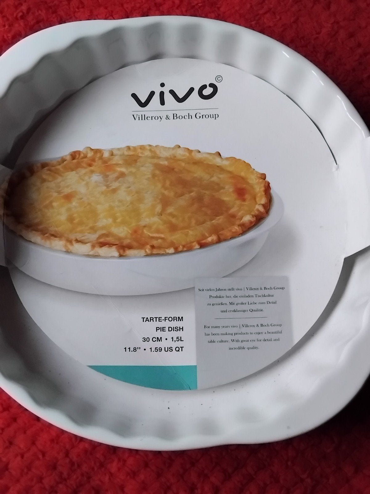 Nieuwe Villeroy & Boch Vivo Taartschaalp Ovenschaal, Huis en Inrichting, Overige typen, Nieuw, Ophalen of Verzenden, Steen/keramiek