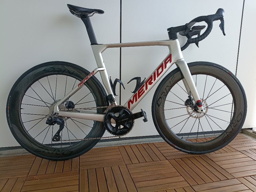 Merida Reacto 6000 – 2024 105 Di2 maat M, Gebruikt, Carbon, Meer dan 20 versnellingen, Schijfrem