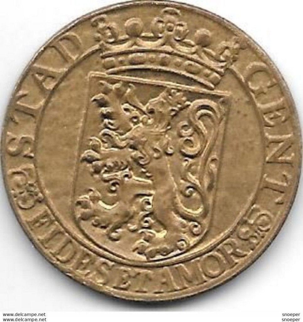 gand-gent gevangenisgeld 2 FRANC 1918 GT6.2 XF++, Postzegels en Munten, Munten | België, Verzenden, Losse munt