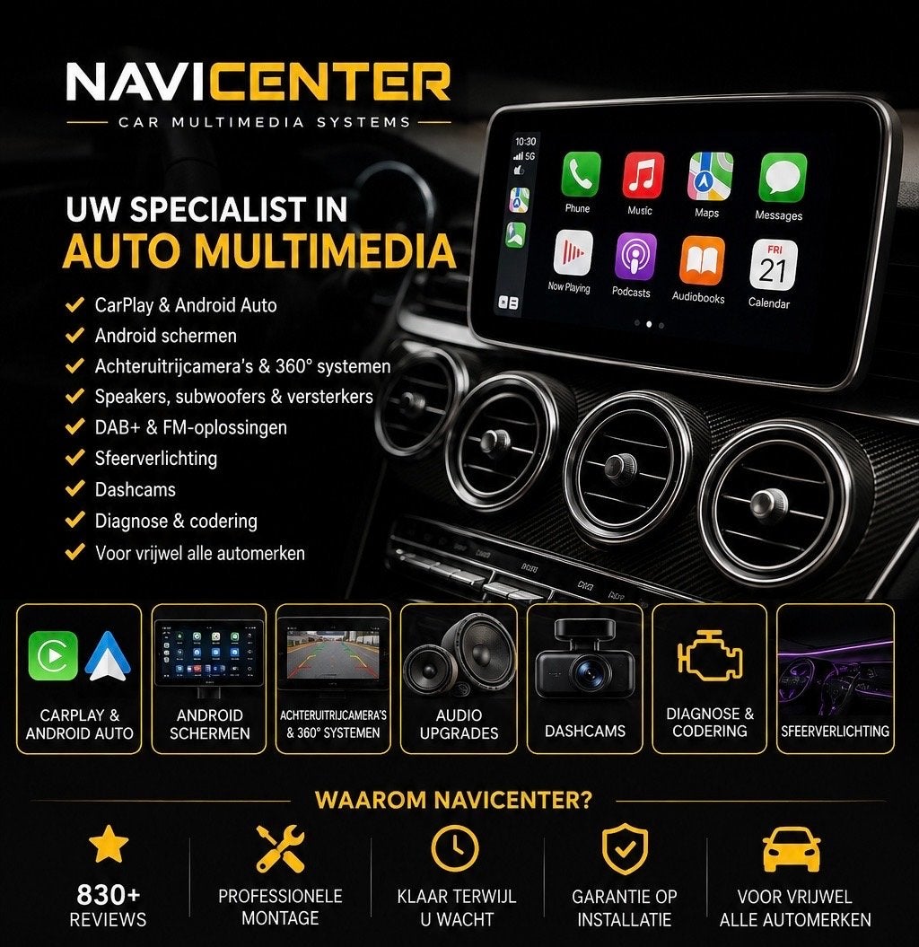 CarPlay Inbouwservice Mercedes Audi BMW VW Toyota Volvo Ford, Ophalen, B, N, Nieuw