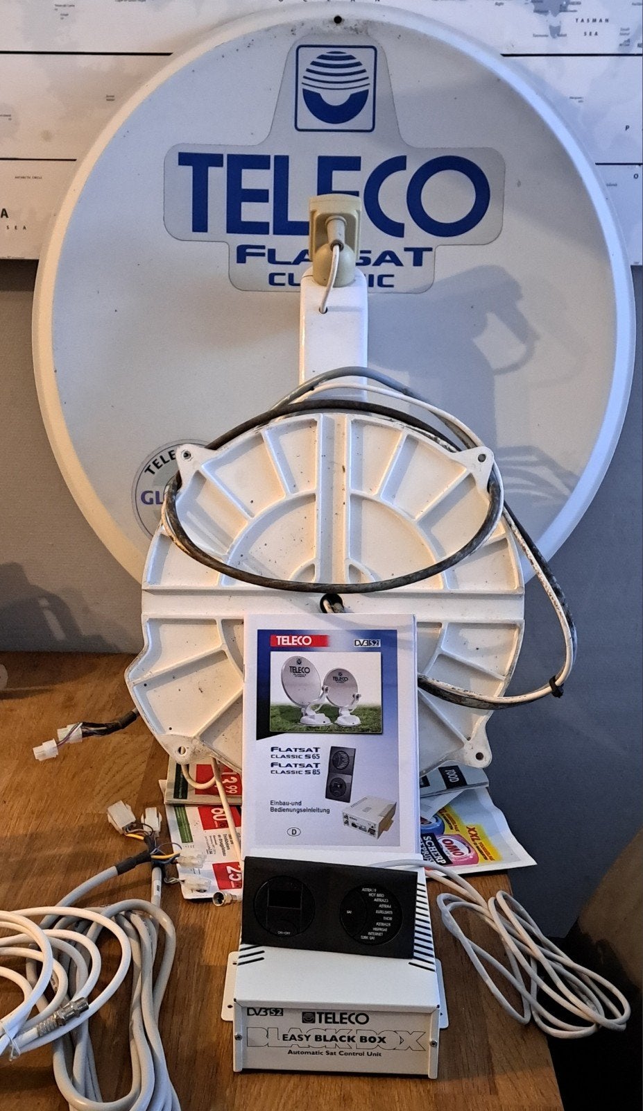 Teleco Flatsat Classic S65 Automatische Satelliet, Audio, Tv en Foto, Ophalen, Gebruikt, (Schotel)antenne-accessoires, Overige merken