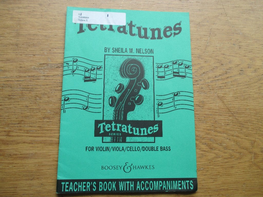 TETRATUNES - SHEILE M.NELSON - -VOOR VIOOL,ALTVIOOL,CELLO, Muziek en Instrumenten, Bladmuziek, Gebruikt, Klassiek, Les of Cursus