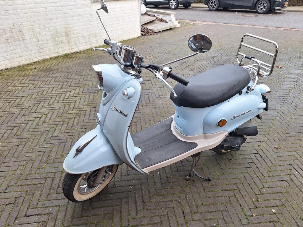 Santini San Remo Scooter - Lichtblauw, Gebruikt, Benzine, Ophalen, Overige merken