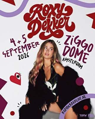 2 tickets Roxy Dekker 5 september a.s., Twee personen, September