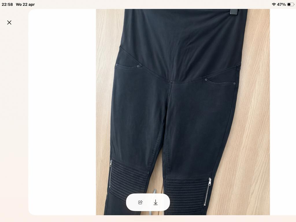 Mama / zwangerschaps).  Broek.   mt. XL  ️, Kleding | Dames, Blauw, Maat 46/48 (XL) of groter, Ophalen of Verzenden, Zo goed als nieuw