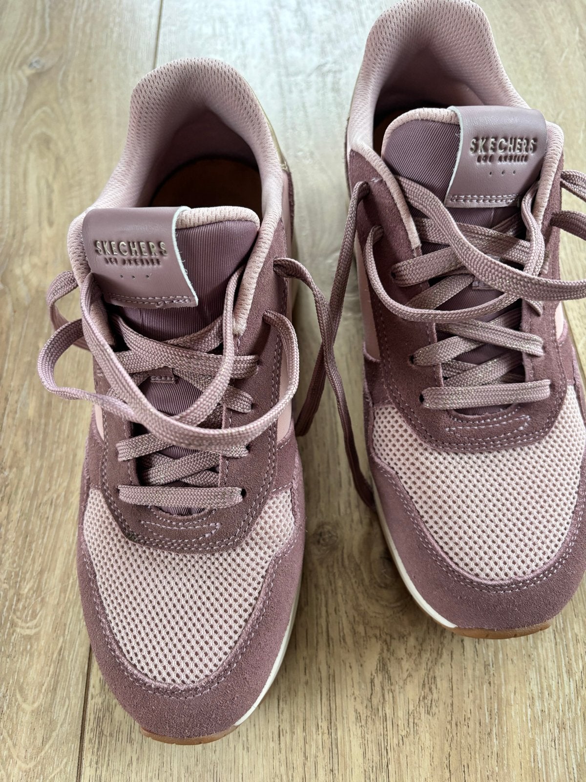 Skechers Dames Sneakers - Roze/Paars - Maat 39, Kleding | Dames, Ophalen of Verzenden, Zo goed als nieuw, Roze, Sneakers of Gympen