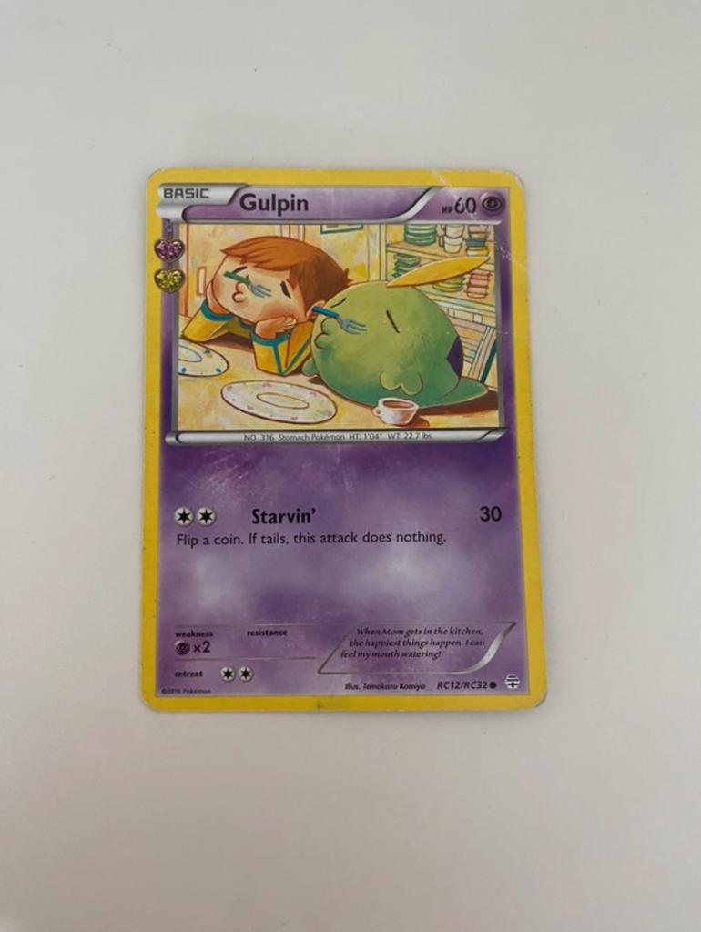 Pokémon Kaart Gulpin RC12/RC25 - Zo goed als nieuw, Verzenden, Gebruikt, Losse kaart
