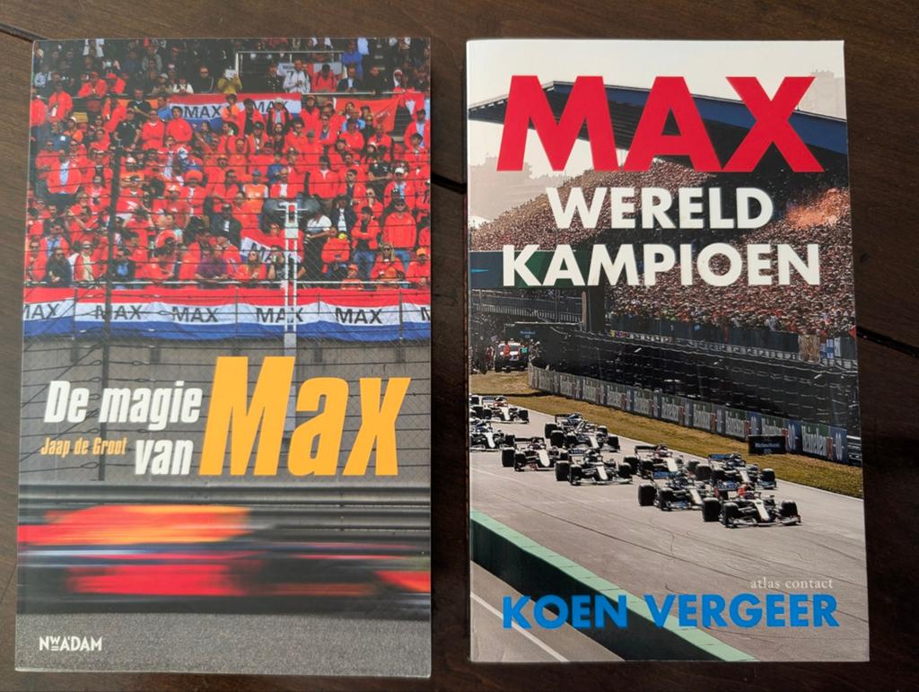 Twee boeken over Max Verstappen, Ophalen of Verzenden, Gelezen, Jaap de Groot, Koen Vergeer