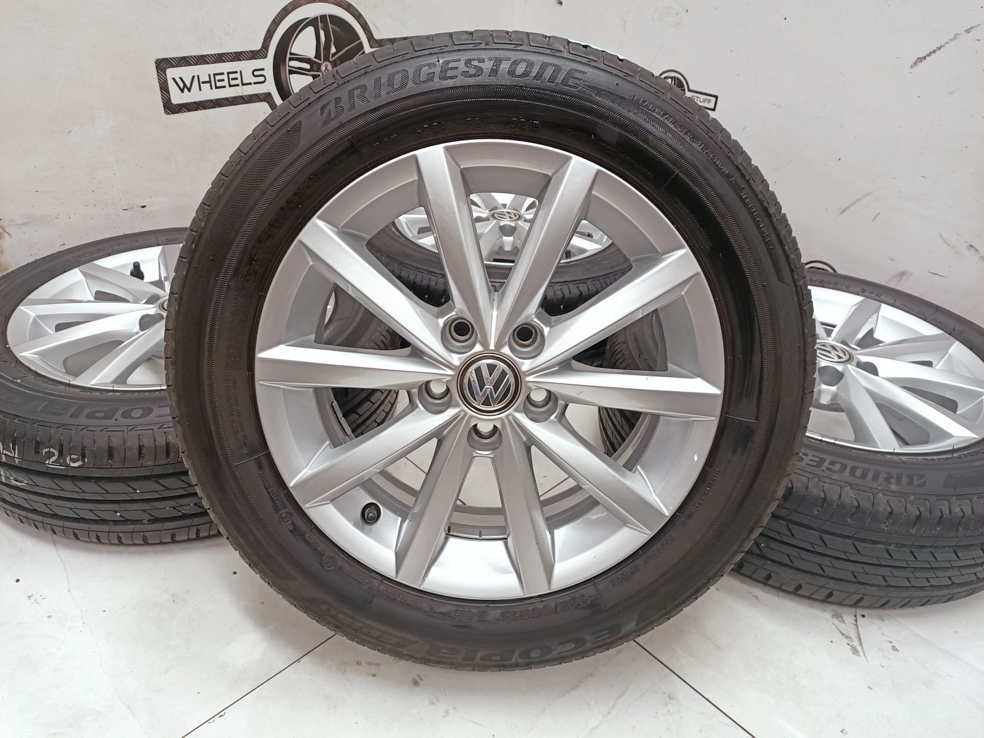VW polo Novara 6R lichtmetaal velg 15"inch 5x100, Gebruikt, 15 inch, -, -