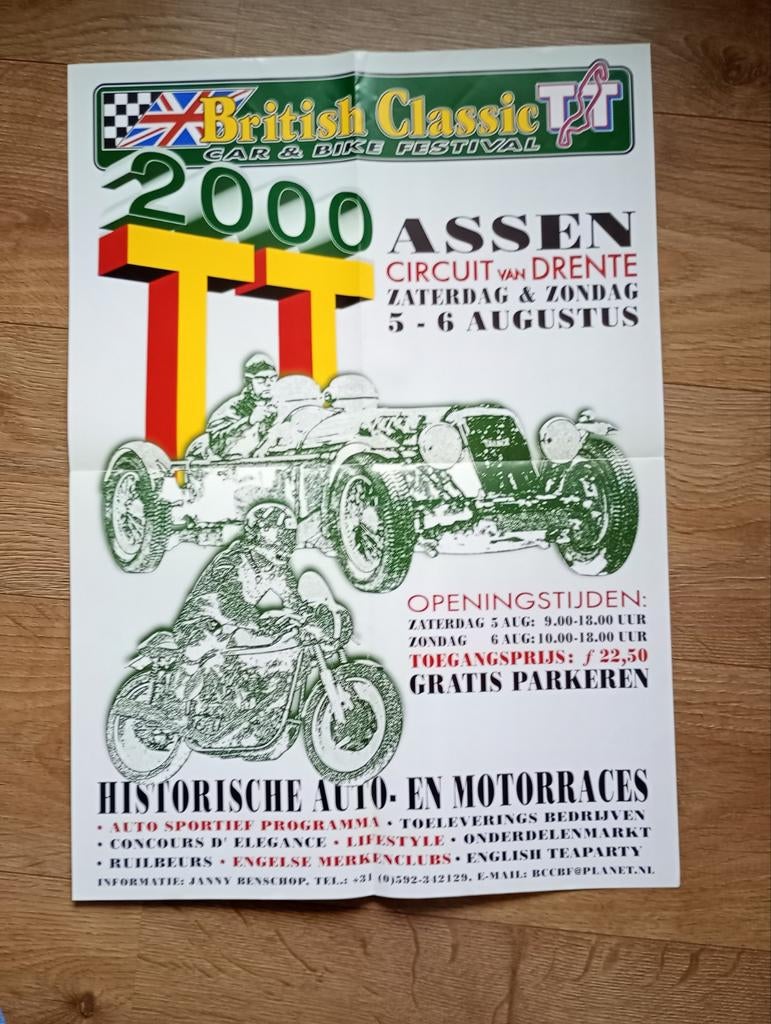 Mooie TT reclame poster uit 2000, Ophalen of Verzenden, Nieuw, A4 of kleiner