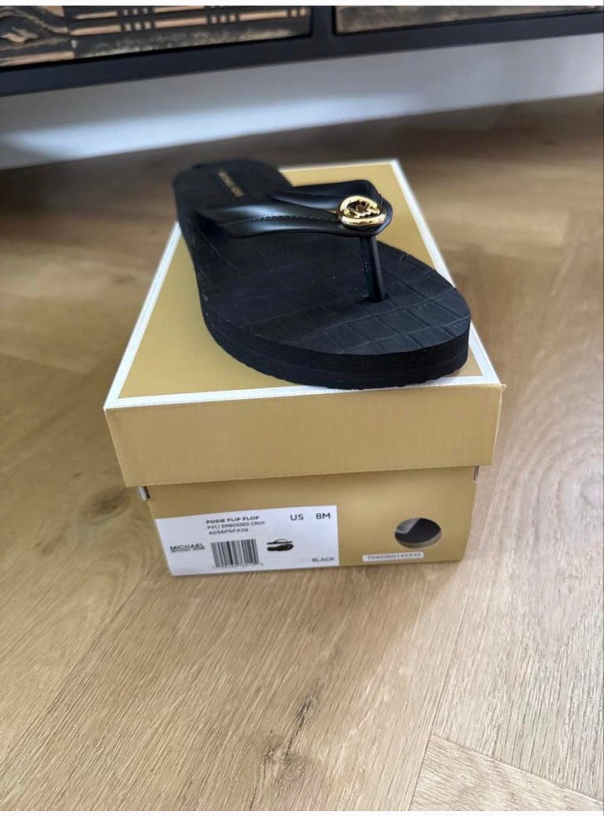 Michael Kors Fosie Flip Flop Zwart - Maat 38, Ophalen of Verzenden, Nieuw, Zwart, Slippers