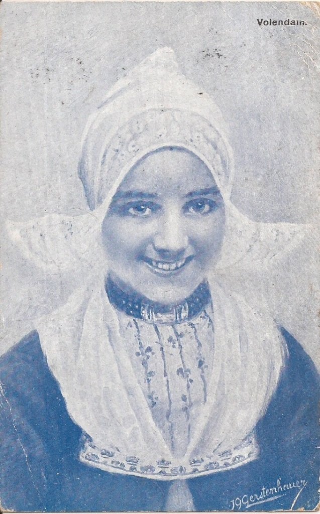 Volendam Klederdracht J.G. Gerstenhauer 1909, Ophalen of Verzenden, Voor 1920, Gelopen, Noord-Holland