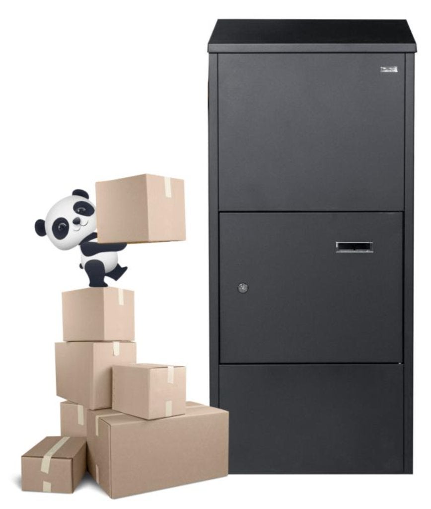PakketPanda Classic XXL pakketbrievenbus zwart 90 cm