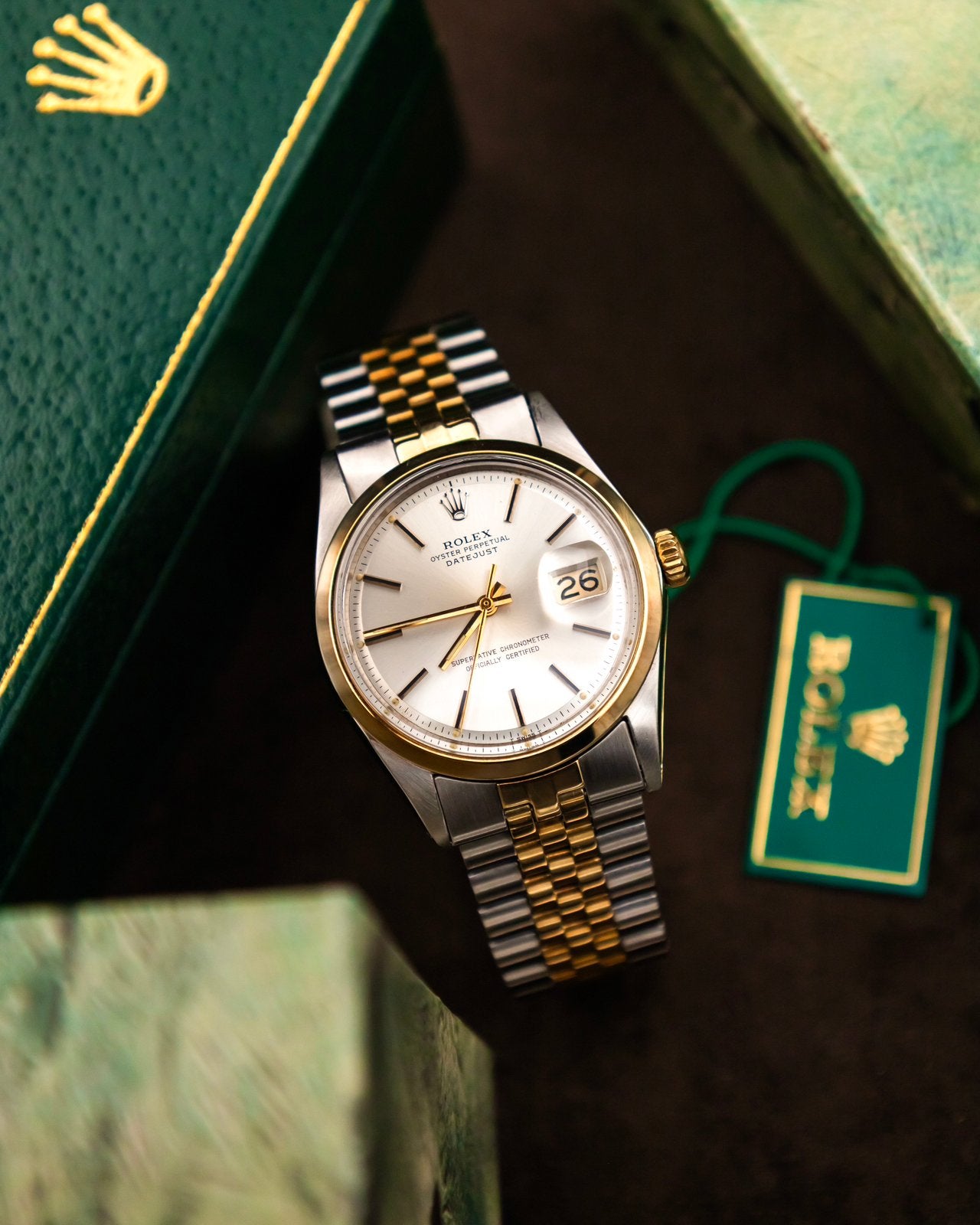 Rolex 1600 Datejust Two-Tone - Top conditie - 1971, Rolex, Polshorloge, Ophalen of Verzenden, Zo goed als nieuw