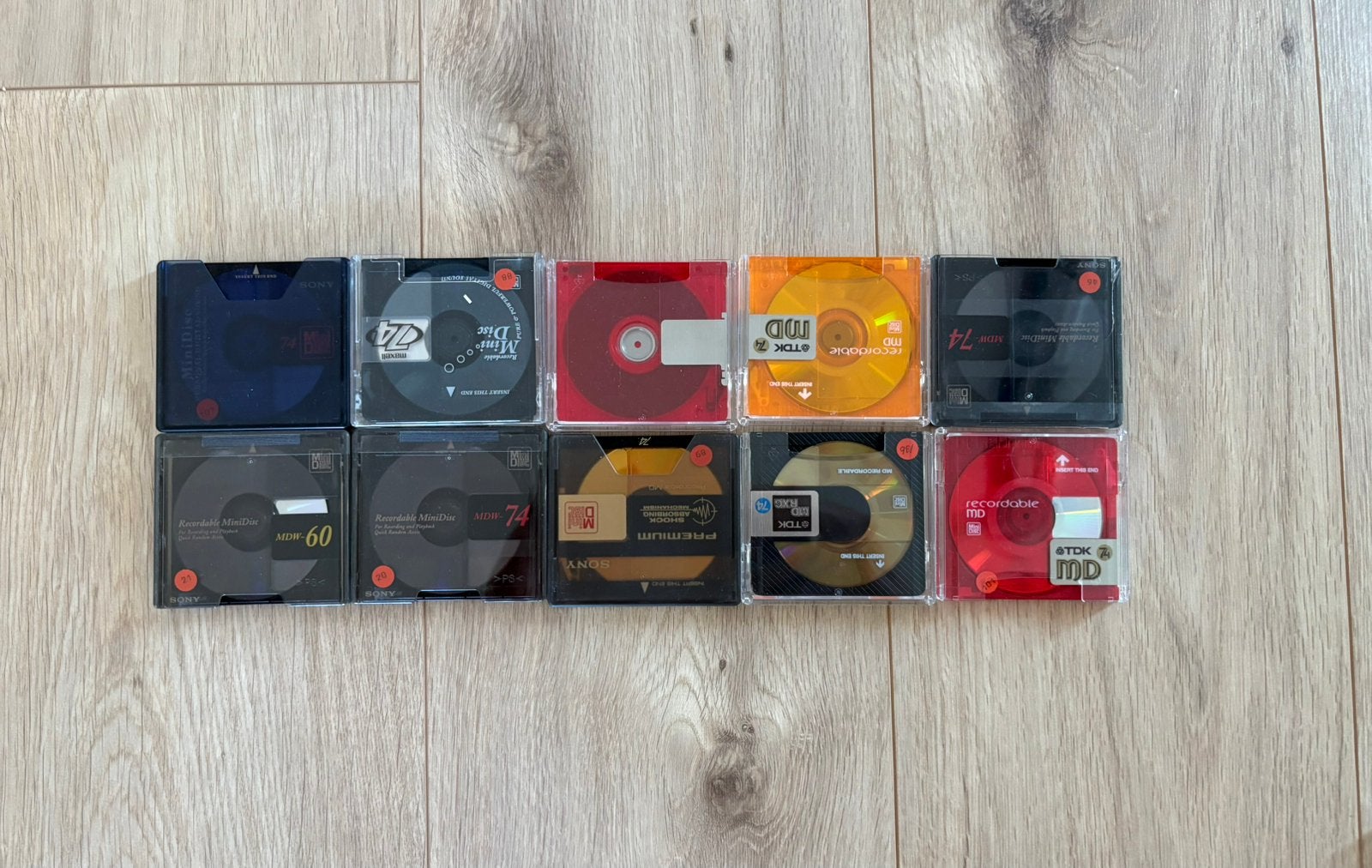 10 bespeelde MiniDisc’s (MD) in goede staat, Ophalen of Verzenden