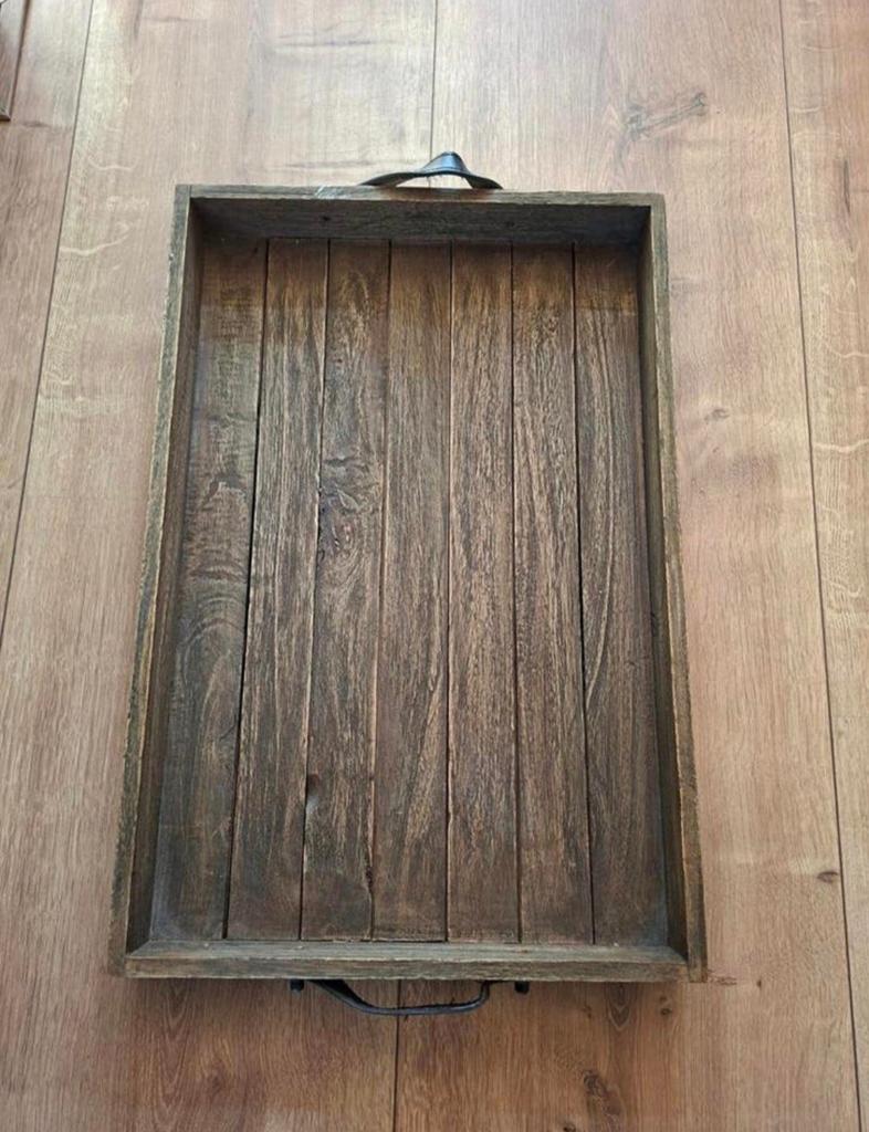 Houten dienblad 60x40, Ophalen of Verzenden, Rechthoekig, Hout