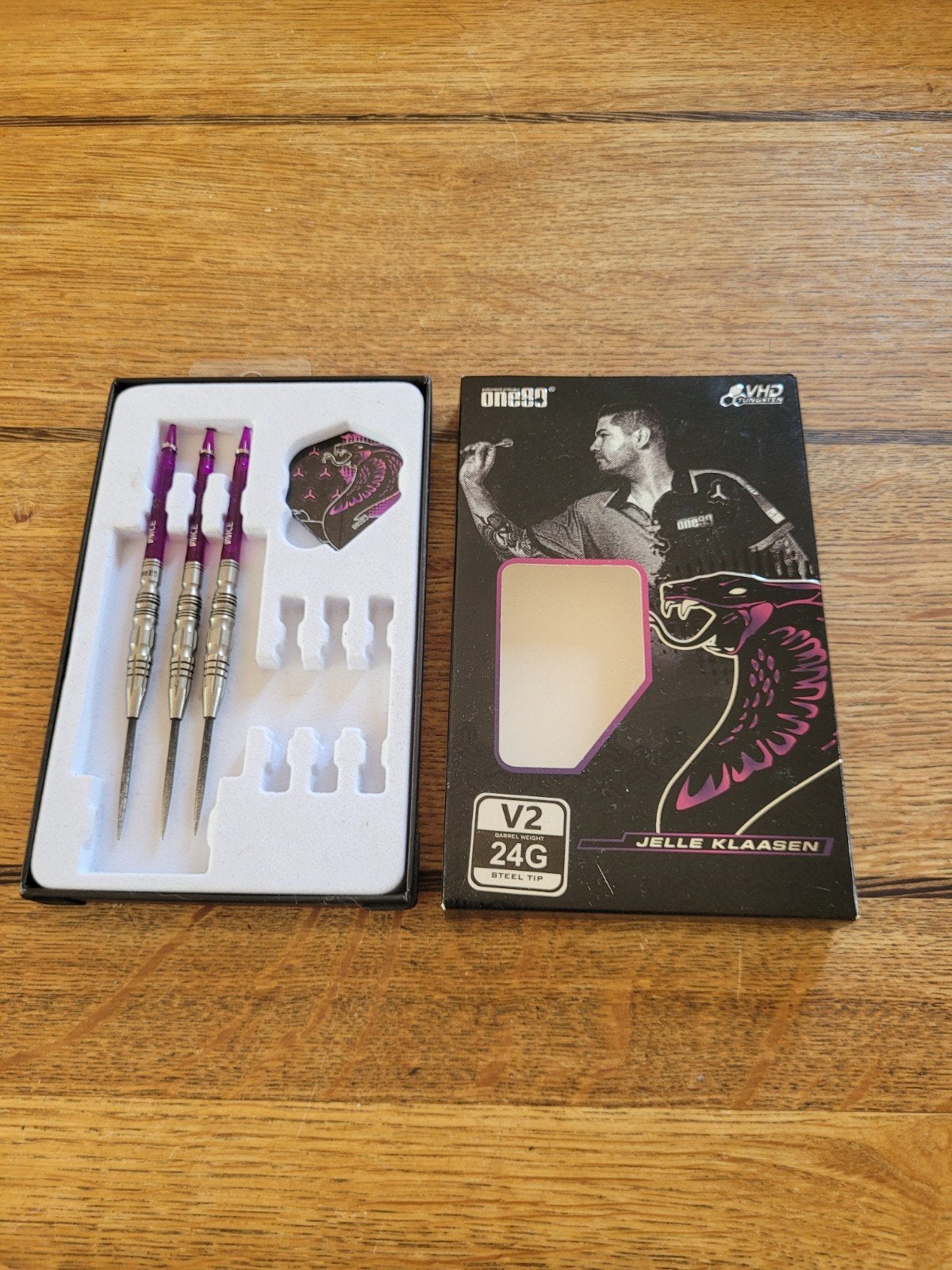 Jelle Klaasen V2 24G Steel Tip Darts - Zo goed als nieuw, Ophalen of Verzenden, Zo goed als nieuw, Pijlen, Soft tip