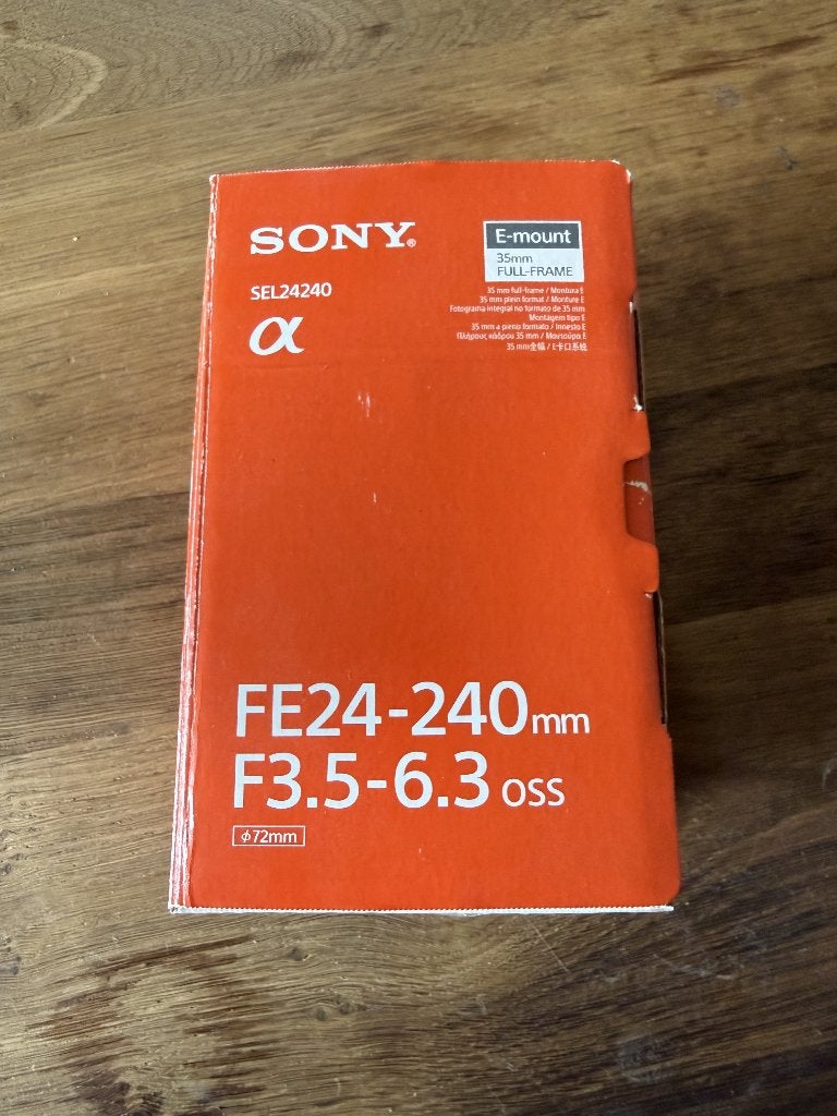 Sony FE 24-240mm f/3.5-6.3 OSS objectief, Sony E-mount, Sony, Ophalen of Verzenden, Zo goed als nieuw