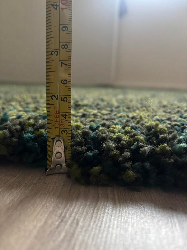 Groen Tapijt Green Rug, Huis en Inrichting, Stoffering | Tapijten en Kleden, Ophalen, 200 cm of meer, Zo goed als nieuw, Rechthoekig