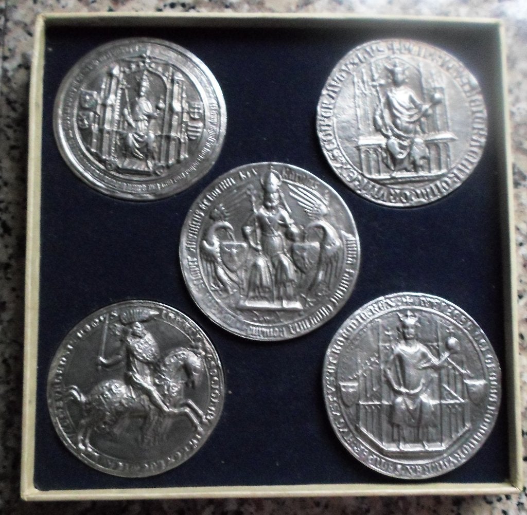 Heersers van Luxemburg van 1288 t/m1419.(5x), Postzegels en Munten, Verzenden, Overige materialen, Buitenland