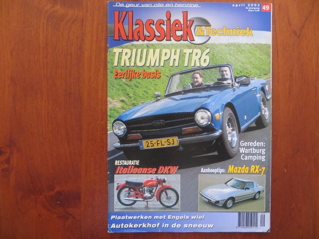 Klassiek & Techniek 49 Triumph TR6, Wartburg 1000 Camping, Ophalen of Verzenden, Nieuw, Mazda