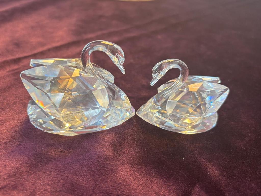 Zwanenset Swarovski, Ophalen of Verzenden, Zo goed als nieuw, Figuurtje