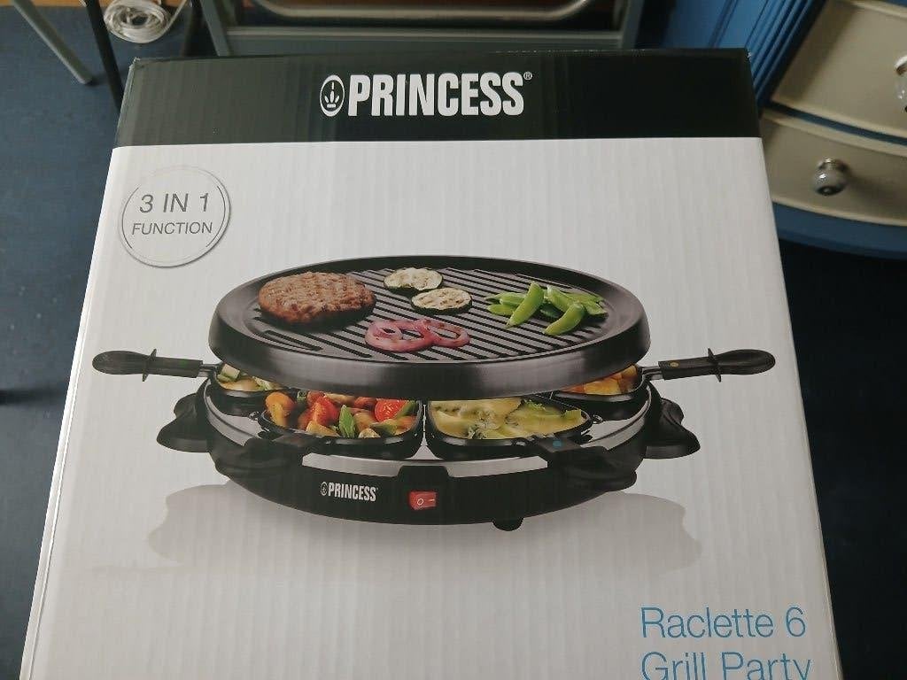 Gourmette/raclette 6 grill party NIEUW Princess, Ophalen, Nieuw, 4 t/m 7 personen
